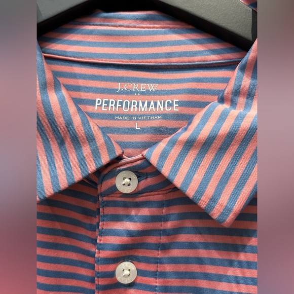 NWT JCREW Striped performance polo shirt men - Picture 2 of 4
